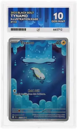 Pokemon TCG Tynamo Black Bolt Illustration Rare Card 113/086 ACE 10 GEM MINT - Image 1