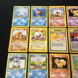 NM Pokemon 16 Card Lot Rares Common Uncommon WOTC English Base set - Image 2