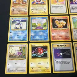 NM Pokemon 16 Card Lot Rares Common Uncommon WOTC English Base set - Image 4