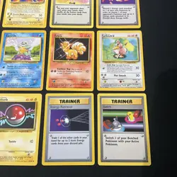 NM Pokemon 16 Card Lot Rares Common Uncommon WOTC English Base set - Image 5