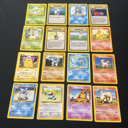 NM Pokemon 16 Card Lot Rares Common Uncommon WOTC English base set - Image 1