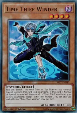 SAST-EN082 TIME THIEF WINDER COMMON 1ST EDITION YuGiOh CARD - Image 1