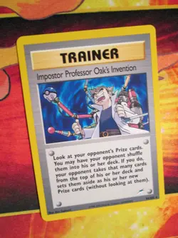 LP(Unlimited) Pokemon IMPOSTOR PROFESSOR OAK'S INVENTION Card NEO DESTINY 94/105 - Image 1