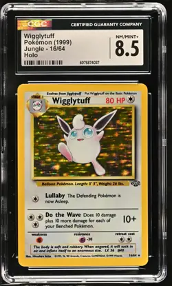 CGC 8.5 Wigglytuff 1999 Jungle 16/64 Holo Pokemon Card - Image 1