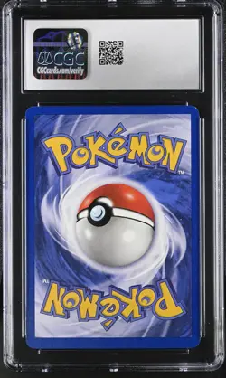 CGC 9 MINT Ditto 1999 Fossil 3/62 Holo Pokemon Card - Image 2
