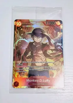 Sealed Promo One Piece CARD Treasure Booster Monkey.D.Luffy ST10-006 SR - Image 1