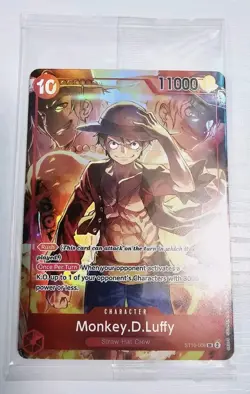 Sealed Promo One Piece CARD Treasure Booster Monkey.D.Luffy ST10-006 SR - Image 2