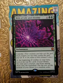 MTG Web of Life and Destiny Marvel's Spider-Man Regular NM - Image 1