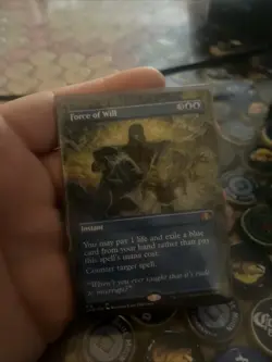 Force of Will (Borderless) Dominaria Remastered Regular - Image 1