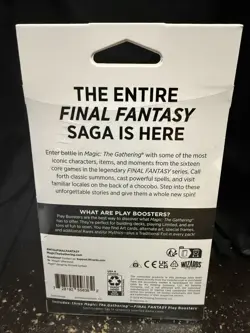 Magic: The Gathering Final Fantasy Play Pack w/ 3 Booster Packs & Promo Zidane!! - Image 2