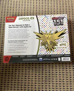 Pokemon TCG - Scarlet and Violet 151 Zapdos EX Collection Sealed Box - Image 2