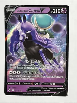 Shadow Rider Calyrex V ~ Pokemon Chilling Reign ~ Full Art Holo 074/198 - Image 2