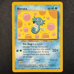 Pokemon TCG Horsea Neo Genesis 62/111 Unlimited Common WOTC Card - Image 1