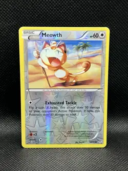 Meowth 53/83 REVERSE HOLO XY Generations Pokemon English Foil TCG - Image 1