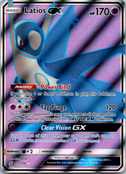 Pokemon TCG Latios GX 223/236 SM Unified Minds Full Art Ultra Rare Near Mint - Image 1