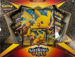 MINT 2021 RELEASE! Sealed Pokemon TCG: Shining Fates Collection - Pikachu V Box - Image 1