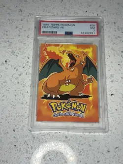 1999 Topps Pokemon #E6 Charizard #6 PSA 7 - Image 1