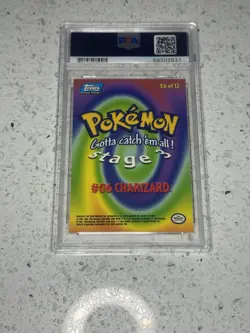 1999 Topps Pokemon #E6 Charizard #6 PSA 7 - Image 2