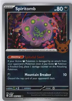 Spiritomb 087/132 STAMPED Play! Pokemon 2025 Halloween League Promo MINT - Image 2
