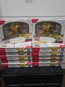 Pokemon TCG Scarlet and Violet 151 Zapdos EX Collection Box 4 pack with 3 Promos - Image 2