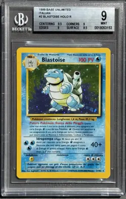 POKEMON~BLASTOISE~2/102~SET BASE~ITA~BGS 9 - Image 1