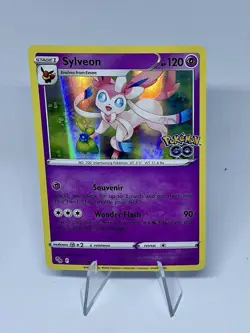 Pokemon TCG Sylveon Pokemon Go 035/078 Reverse Holo Rare NM - Image 1