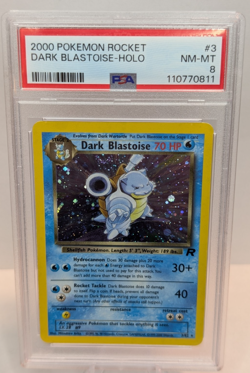 2000 Pokemon Rocket Dark Blastoise Holo #3 PSA 8 NM-MT - Image 1
