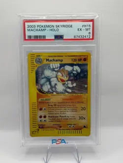 POKEMON MACHAMP SKYRIDGE HOLO RARE H15 PSA 6 INVEST REGRADE - Image 1