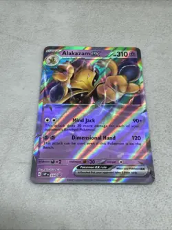 Alakazam ex Error No Star Pattern Pokemon BLACK STAR Promo 050 Holo - Image 1