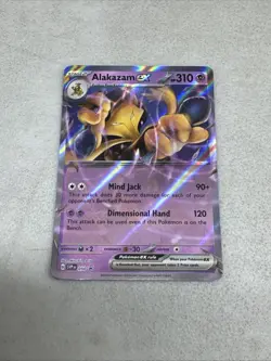 Alakazam ex Error No Star Pattern Pokemon BLACK STAR Promo 050 Holo - Image 2