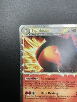 TCG POKEMON TYPHLOSION HOLO 110/123 PRIME HEARTGOLD SOULSILVER - Image 3