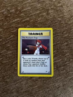 The Rocket’s Trap 19/132 - Holo Rare Trainer - Team Rocket 2000 WOTC Pokemon TCG - Image 1
