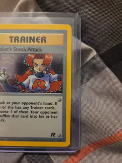 Pokemon Rocket's Sneak Attack Team Rocket Holo 16/82 NM - Image 4