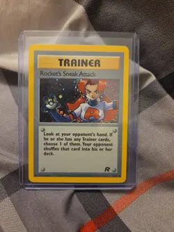 Pokemon Rocket's Sneak Attack Team Rocket Holo 16/82 NM - Image 5
