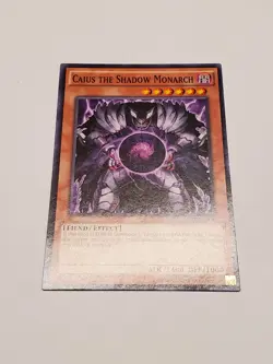 YuGiOh Caius The Shadow Monarch SR01-EN004 1ST EDITION NM/LP - Image 3