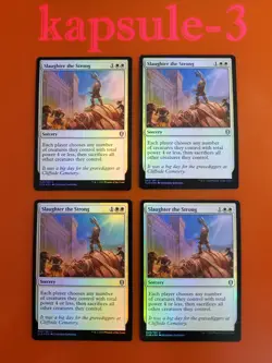 4x Slaughter the Strong | FOIL | Battle for Baldur's Gate | MTG Magic Cards - Image 1