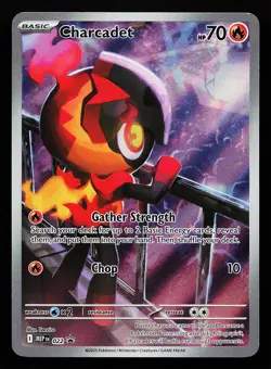 Charcadet 022 Illustration Rare Mega Evolutions Promo Pokemon Card - Image 1