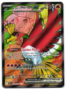 Ethan's Ho-Oh ex 209/182 - Destined Rivals Ultra Rare Pokemon TCG - NM Card - Image 1
