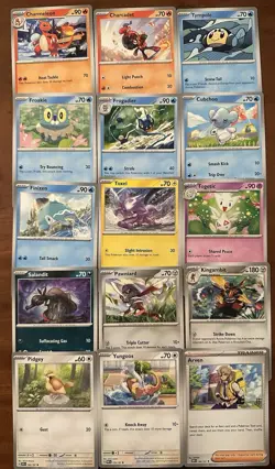 15 Card Obsidian Flames Lot - Pokemon TCG - Common / Uncommon Bulk - Image 1