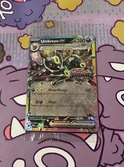 Pokemon TCG Prismatic Evolutions Umbreon EX Card 060/131 Stamped Promo, Sealed - Image 1