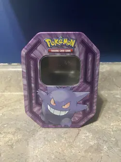 EMPTY Pokemon Champions Gengar Collector Card Storage Tin Nintendo 2016 NO CARDS - Image 1