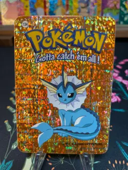 Vaporeon #134 - Vintage Vending Machine Prism Sticker 2000 - Pokemon Card - Image 1