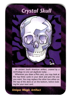 Crystal Skull Card Unlimited INWO Illuminati New World Order Game LP - Image 1