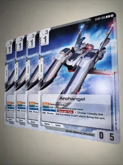 Gundam TCG Seed Strike ST04-015 Archangel X4 Playset Card Game CCG English - Image 3