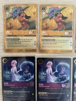 Disney Lorcana Promo Card Bundle Scar Enchanted Championship + Lilo Elsa Hiro - Image 3