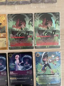 Disney Lorcana Promo Card Bundle Scar Enchanted Championship + Lilo Elsa Hiro - Image 4