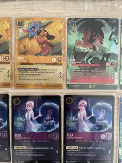 Disney Lorcana Promo Card Bundle Scar Enchanted Championship + Lilo Elsa Hiro - Image 5