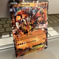 Pokemon Groudon TCG Primal Clash Holo Card 85/160 EX Rare - Image 2