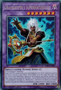 SOFU-EN035 GRAVEKEEPER'S SUPERNATURALIST RARE 1ST EDITION YuGiOh CARD - Image 1