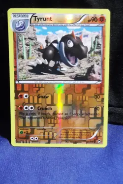 2014 Pokemon TCG Tyrunt Furious Fists 61/111 Reverse Holo Card -VLP - EX+/NM- - Image 1